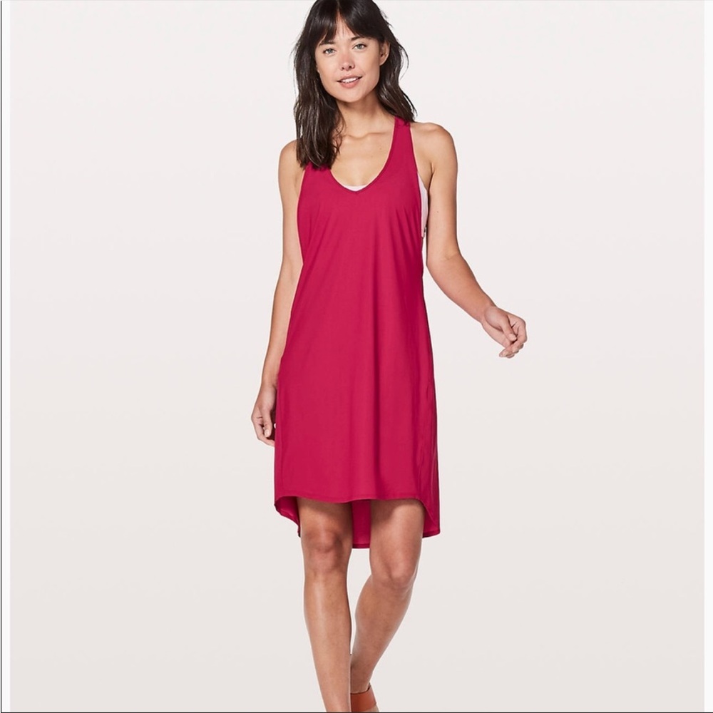 Lululemon Rejuvenate Dress in Ruby Red